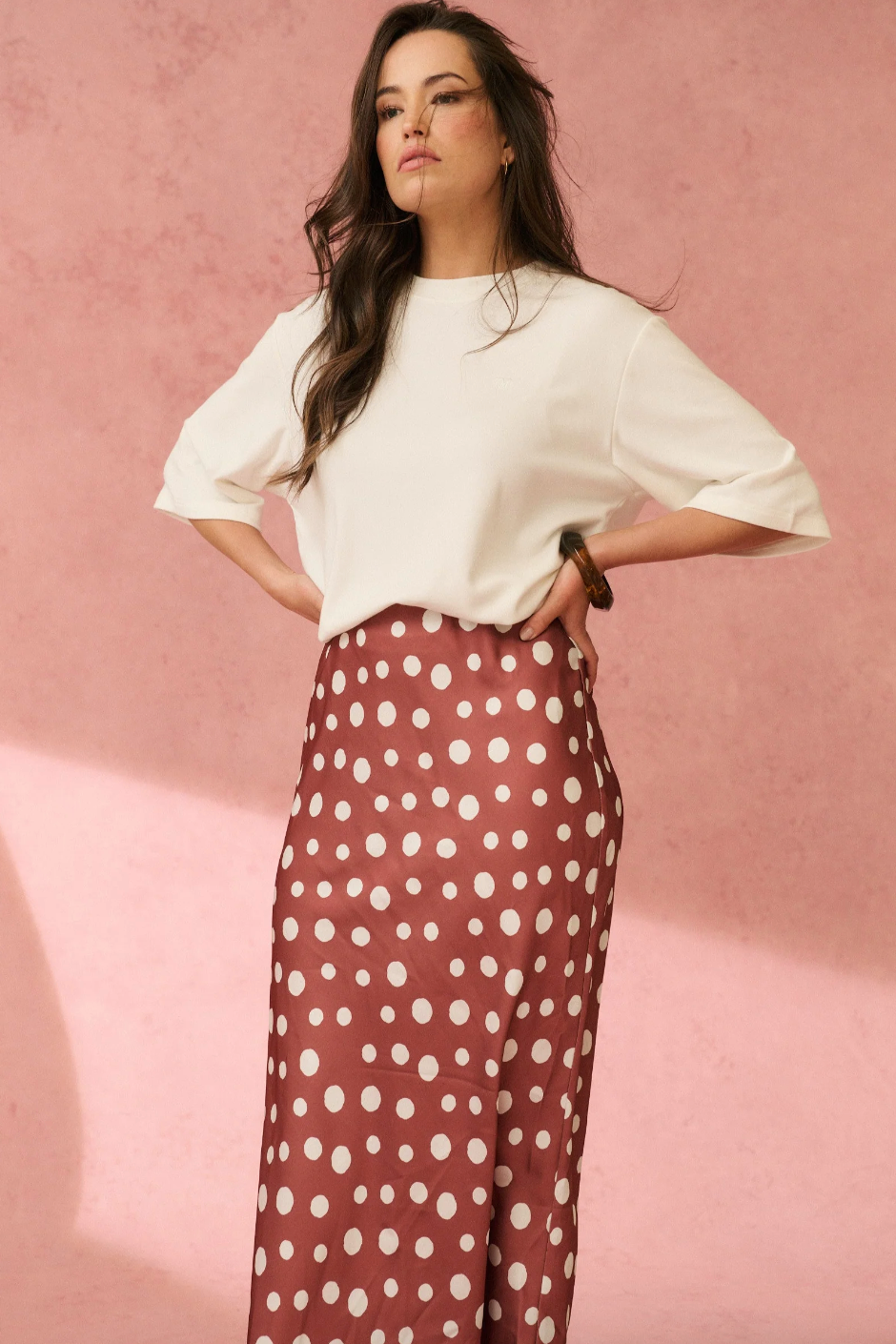 Millie Slip Skirt, Rust Spot