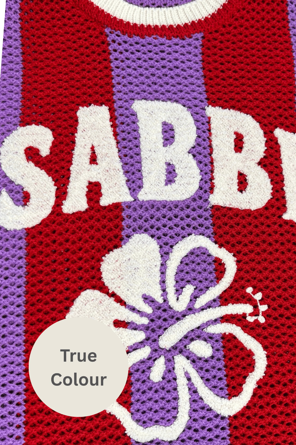 The Knit B-Ball Singlet, Red and Purple