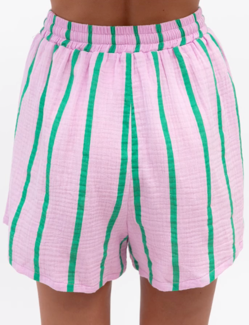 Otis Stripe Shorts, Lilac