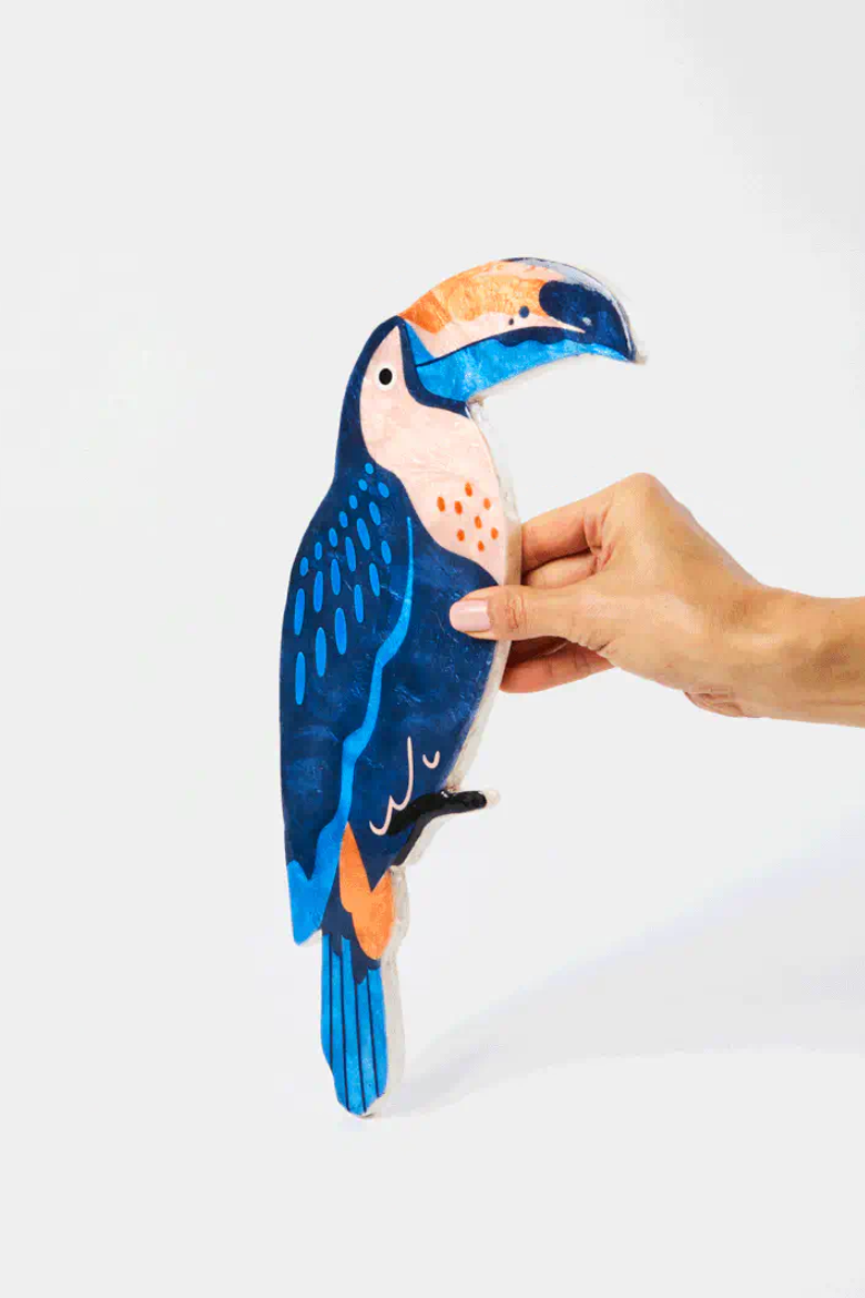 Canopy Toucan Navy Wall Art