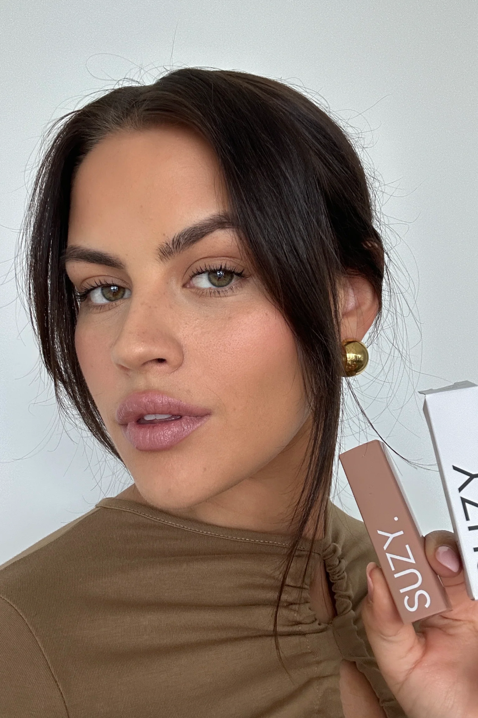 Miss Leah Baby Cocoa Lipstick, Satin