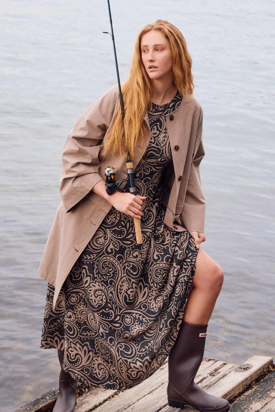 Farida Convertible Coat, Stone