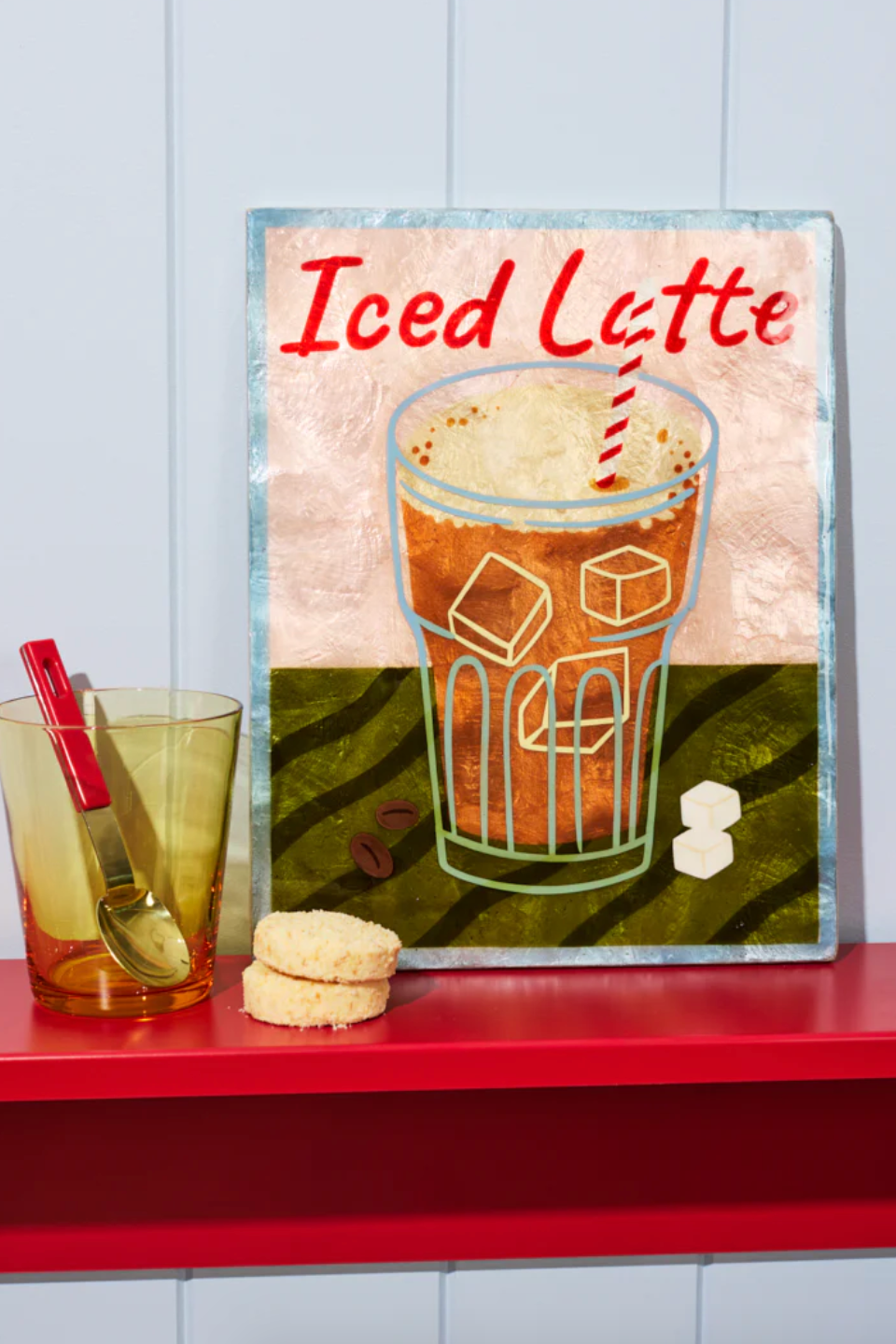 Barista Iced Latte Wall Art