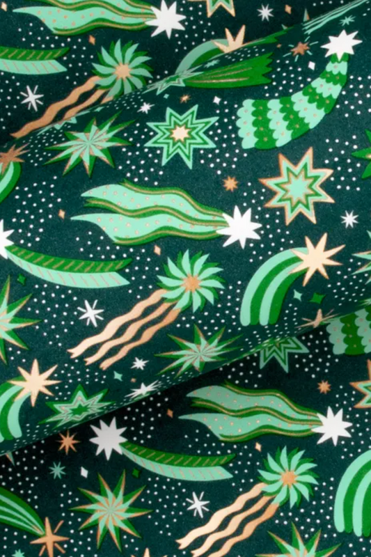 Christmas Paper, Cosmic Green