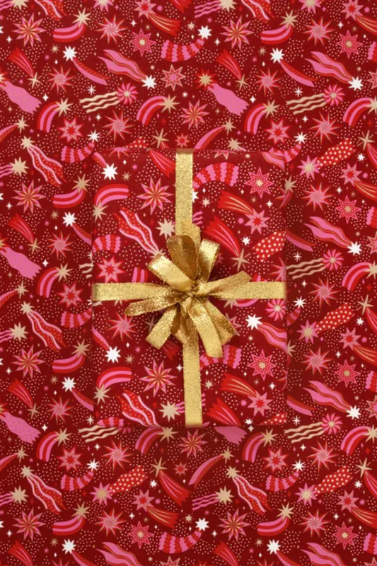 Christmas Paper, Cosmic Red