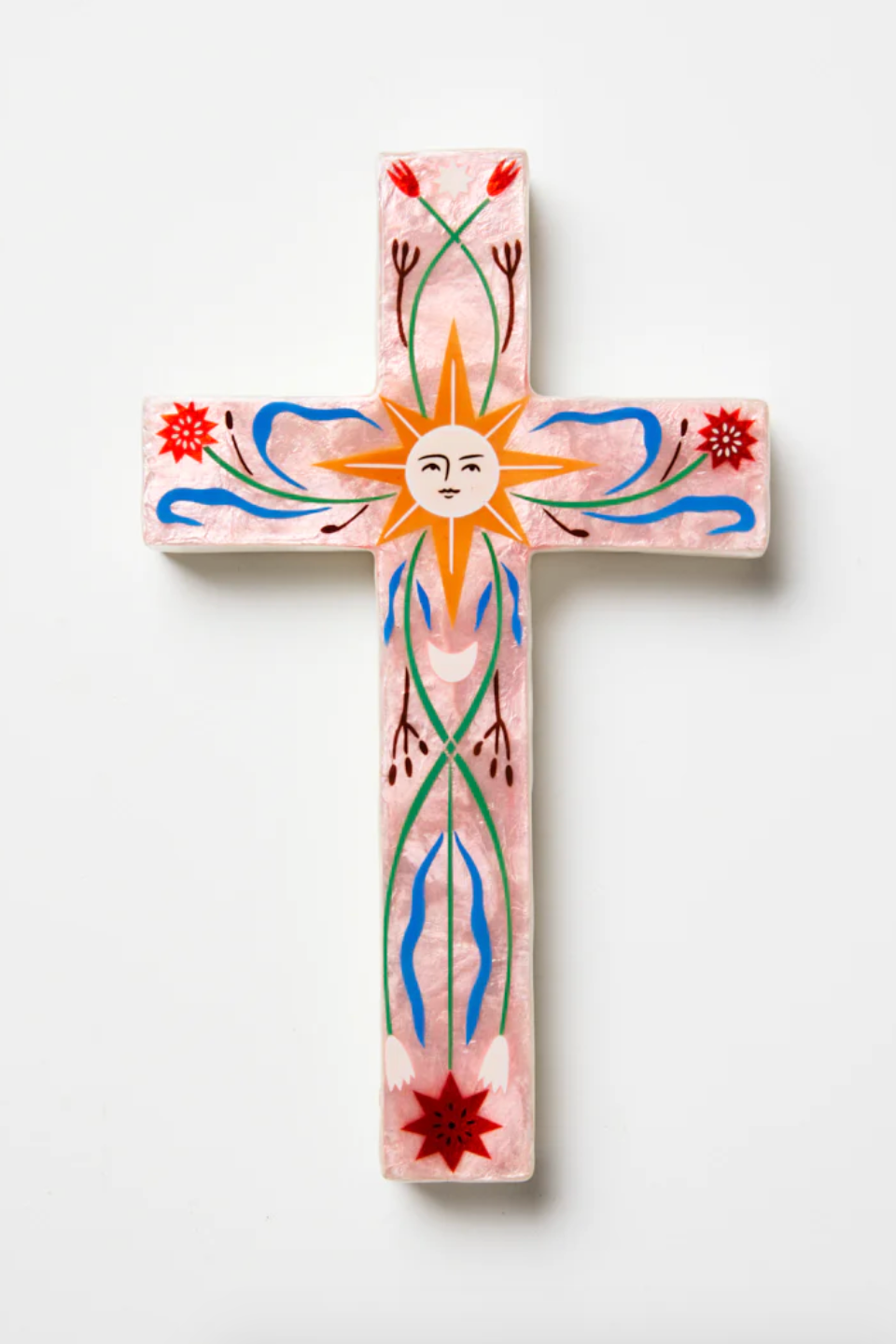 Fable Pink Sun Large Cross