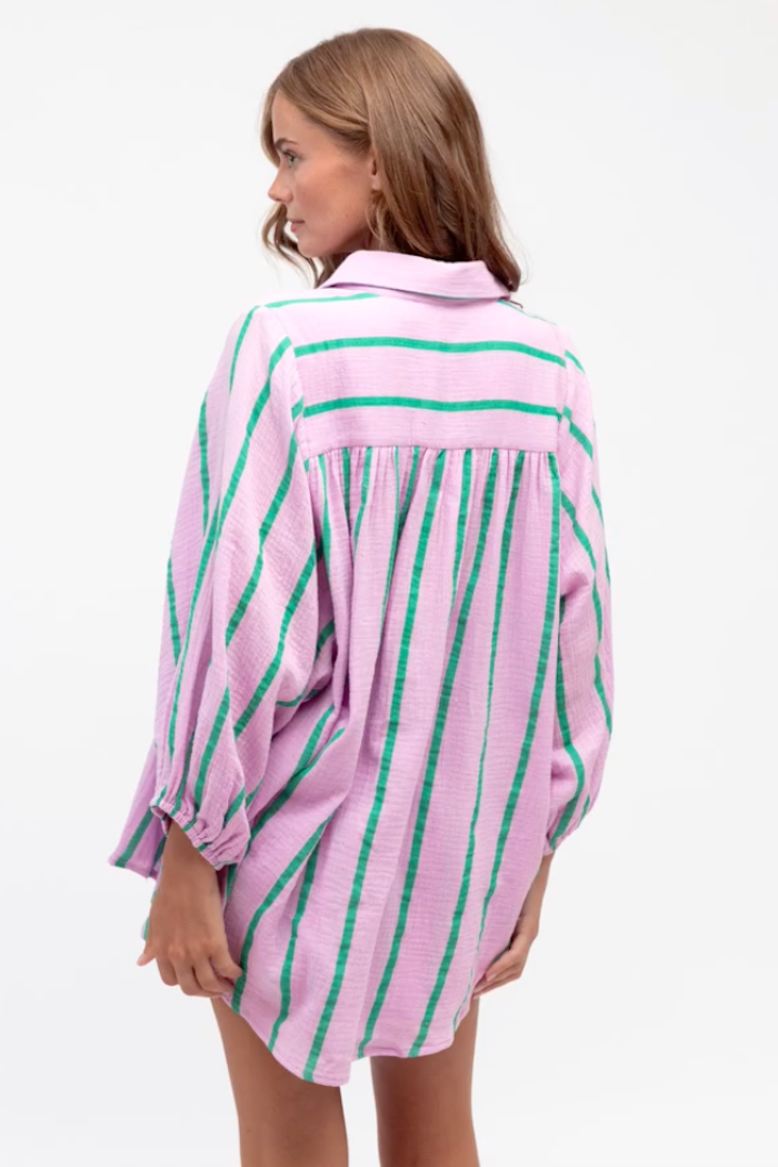 Otis Stripe Shirt, Lilac