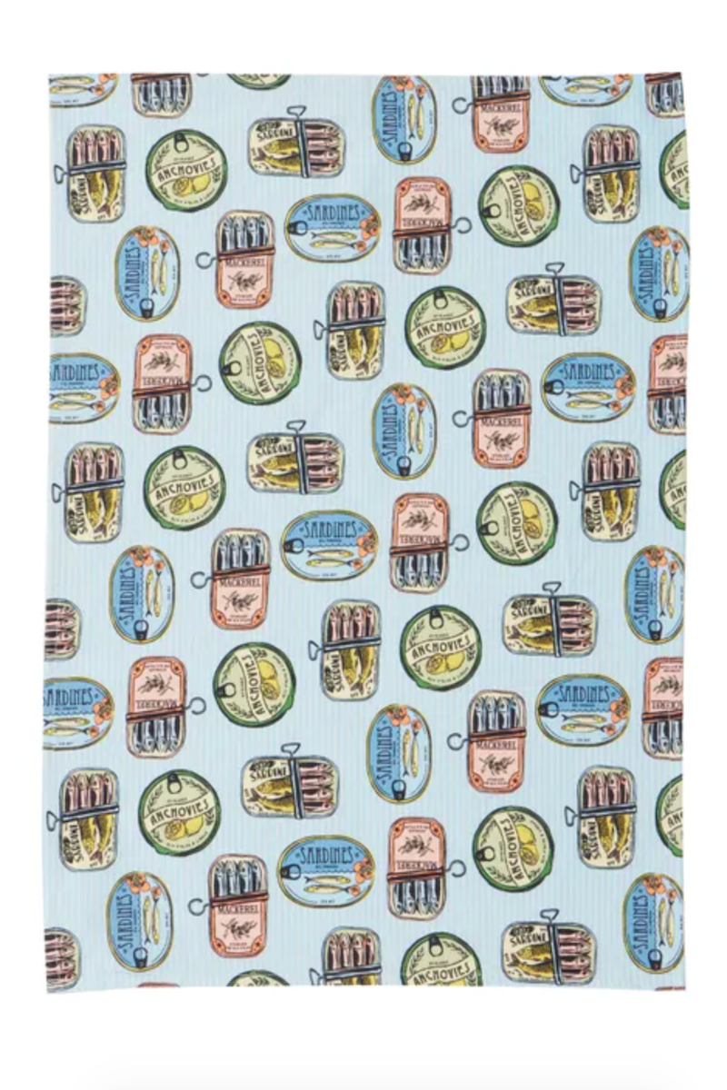 Sardines Tea Towel