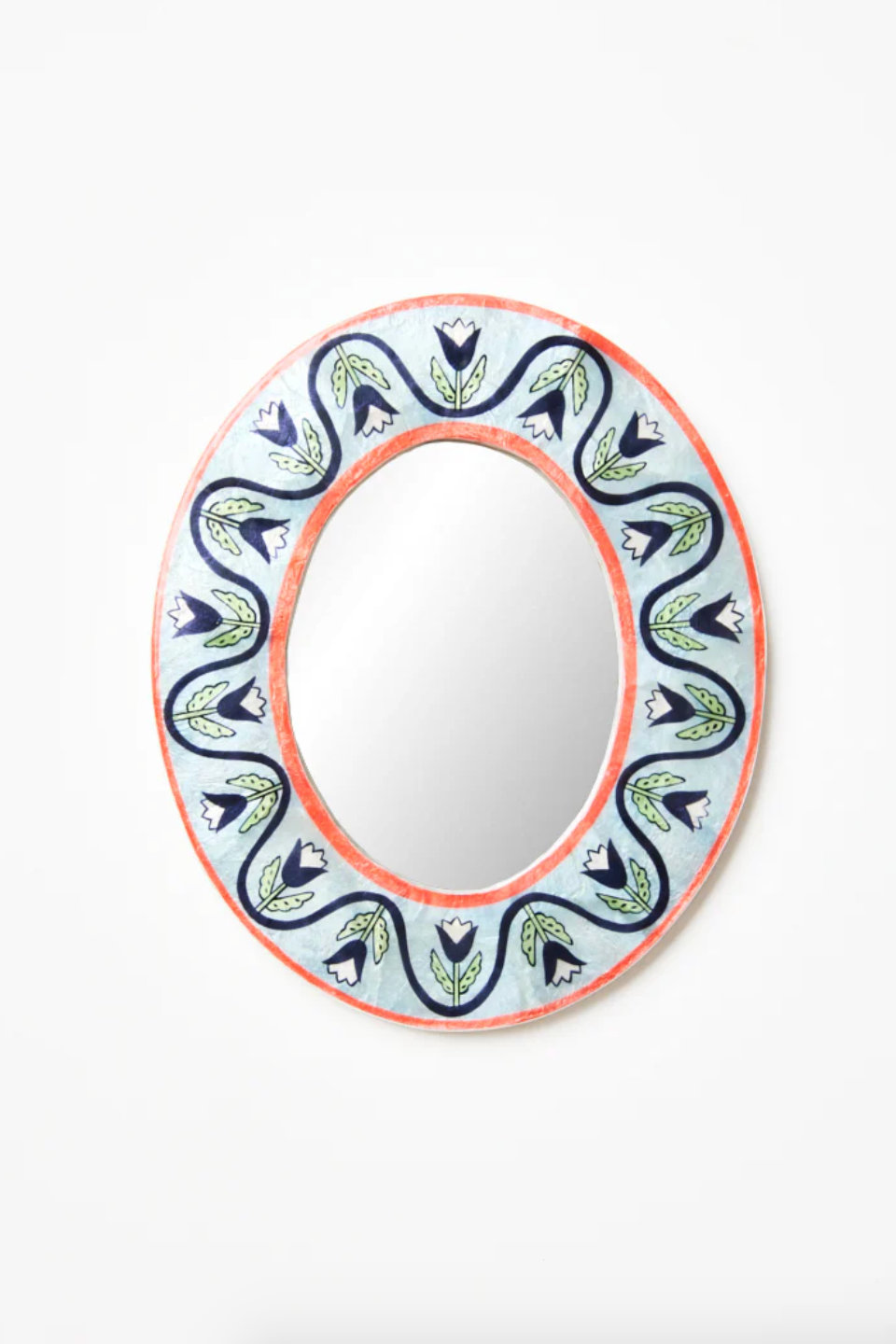 Samira Blue Lotus Mirror