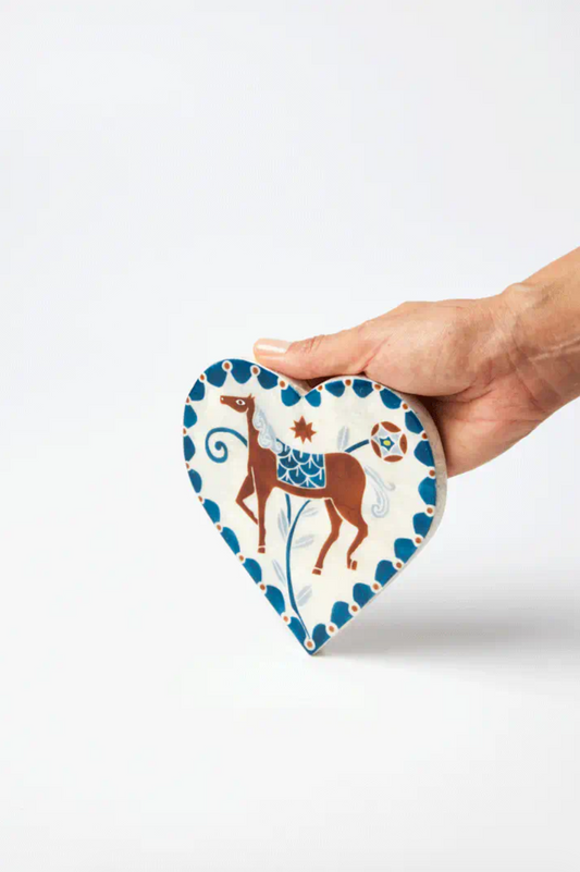 Paloma Heart White Horse