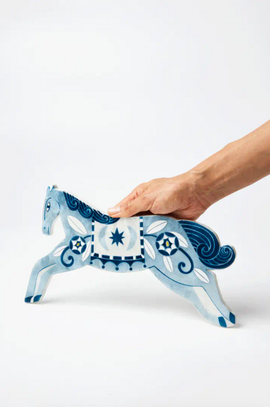 Paloma Wall Art Blue Horse