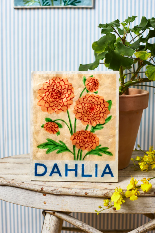 Market Wall Art Dahlia