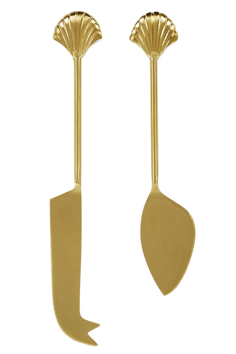 Clam Shell Cheese Knives