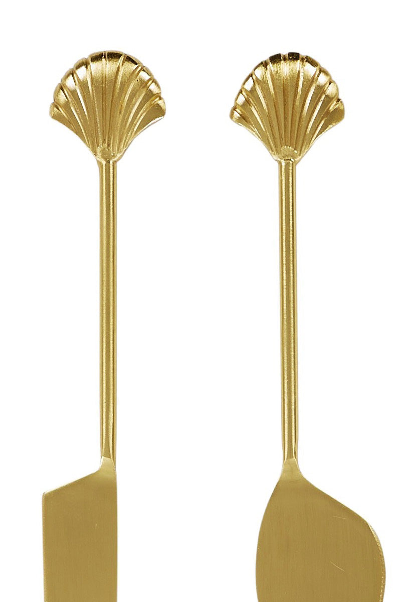 Clam Shell Cheese Knives