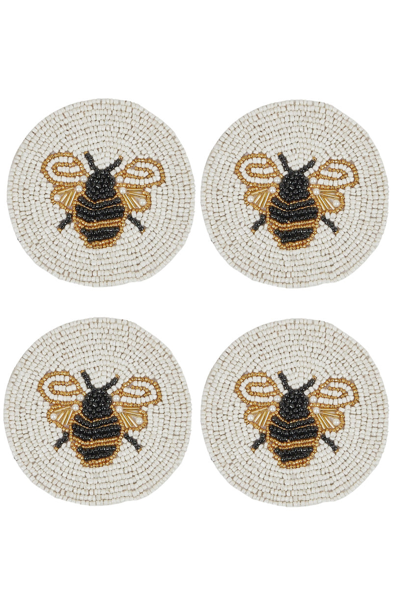 Bee Beaded Coasters