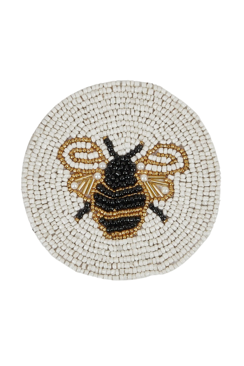 Bee Beaded Coasters