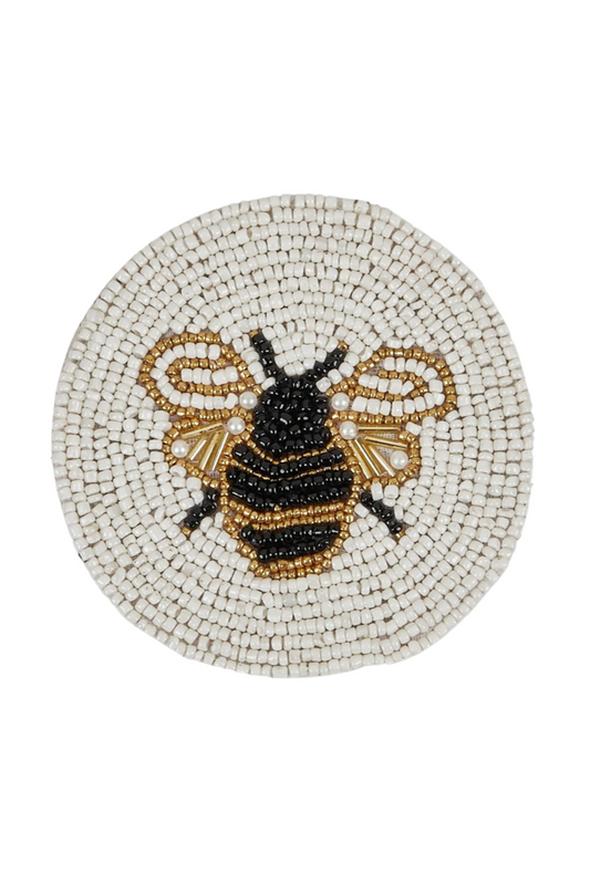 Bee Beaded Coasters