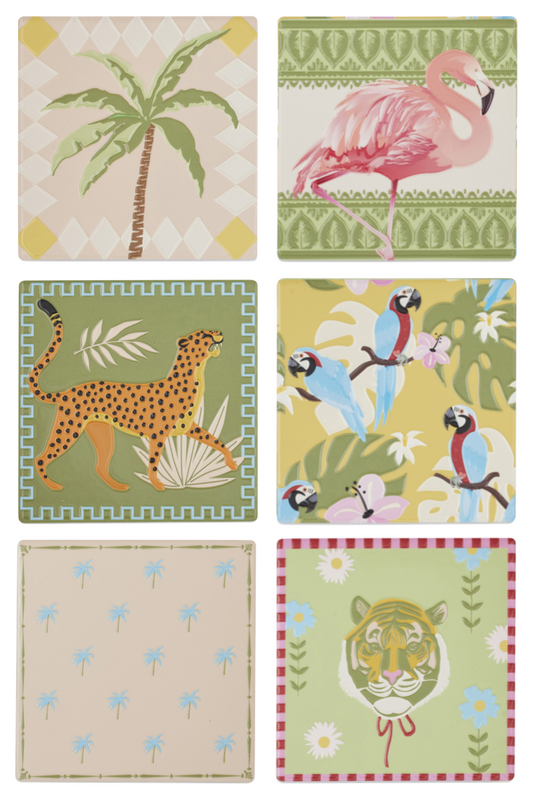 Jungle Ceramic Coasters