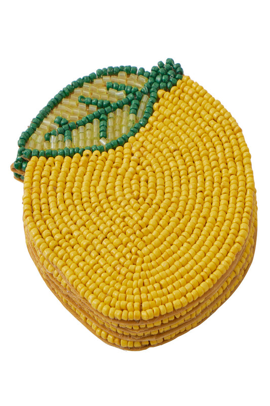 Citron Beaded Coasters