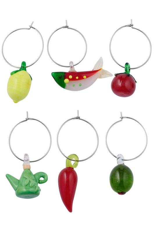 Mangia Wine Charms