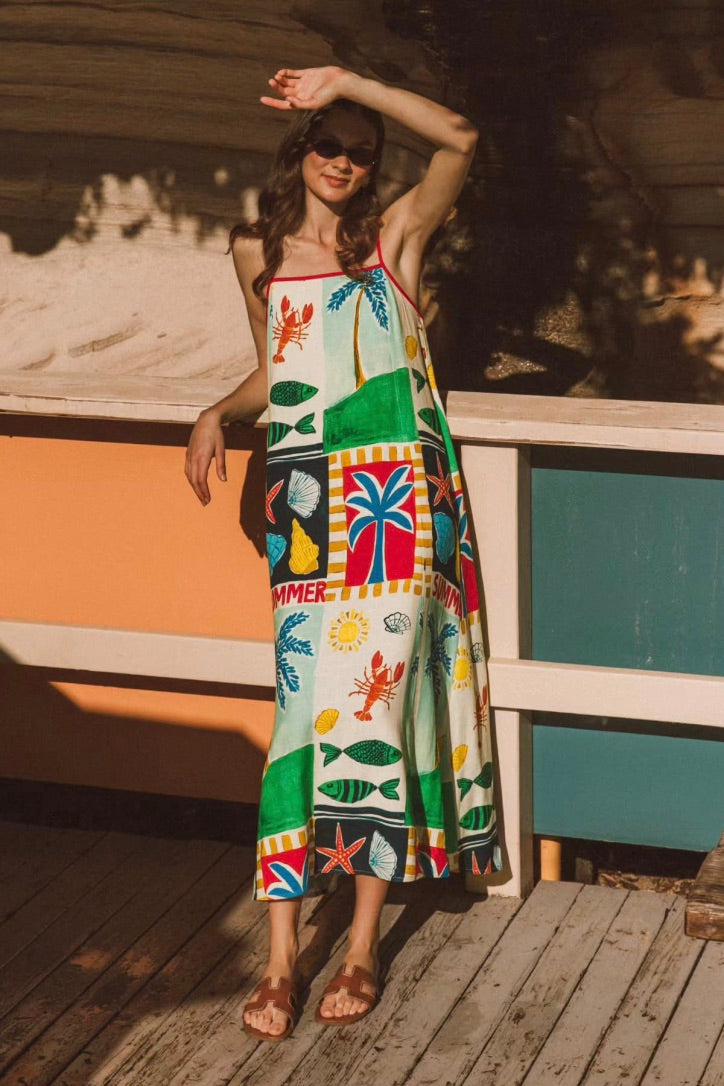 Soleil Summer Midi Dress