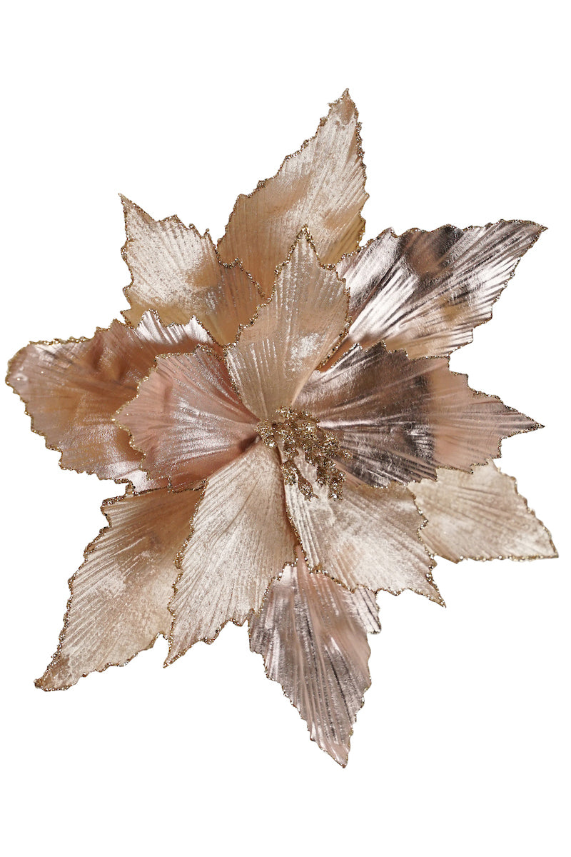 Clip on Poinsettia, Dusky Pink