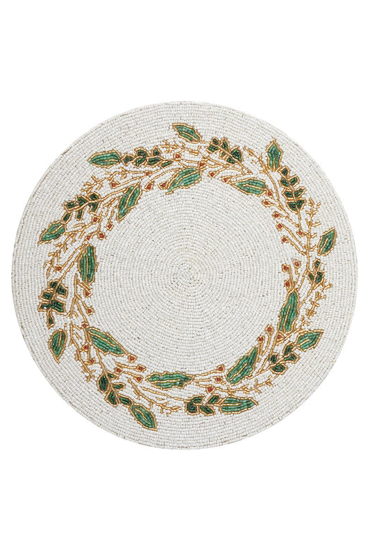 Beaded Wreath Placemat