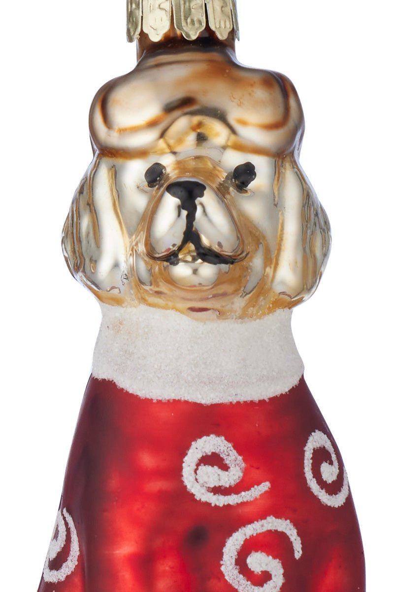 Skiing Dog Ornament
