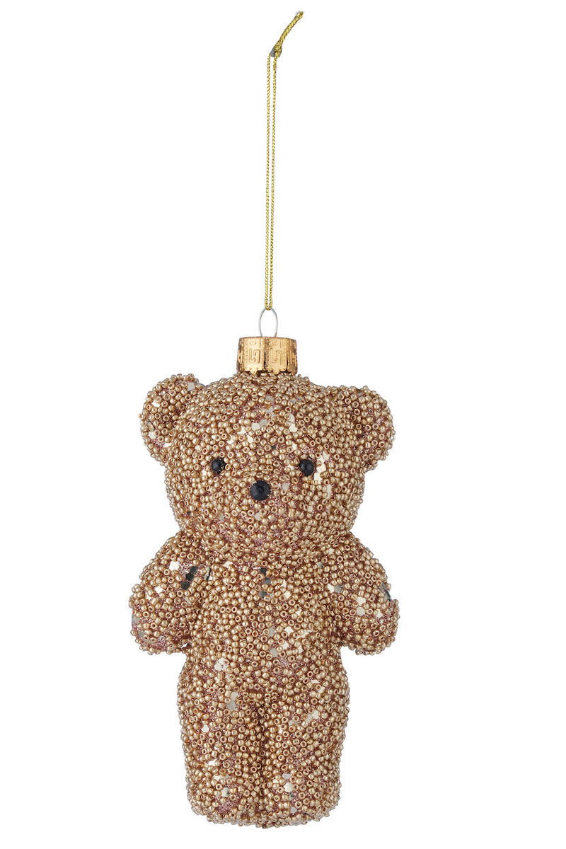 Glitter Teddy Bear Ornament