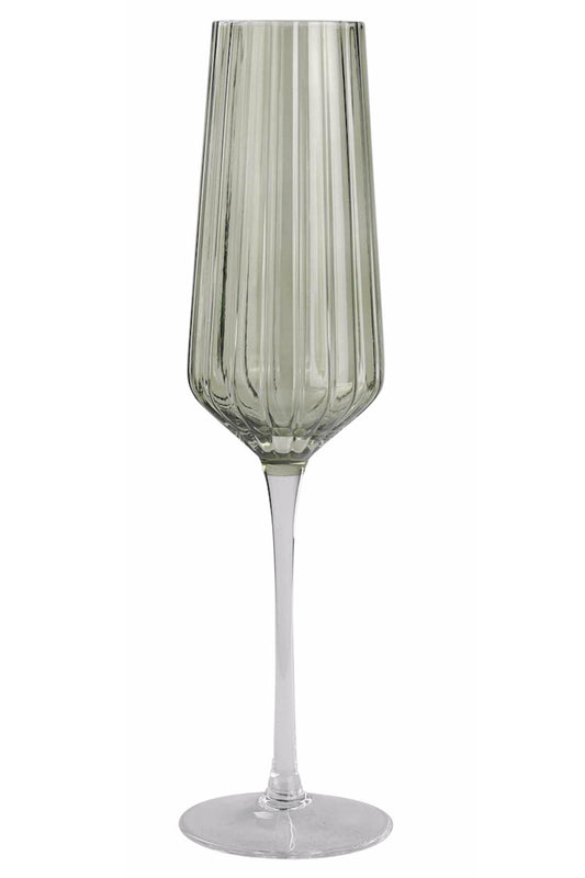 Ribbed Champagne Flutes