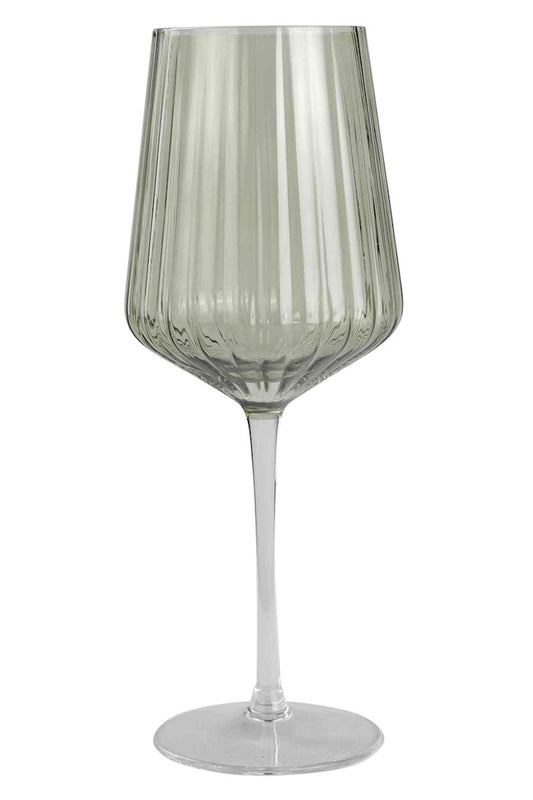 Ribbed Wine Glasses