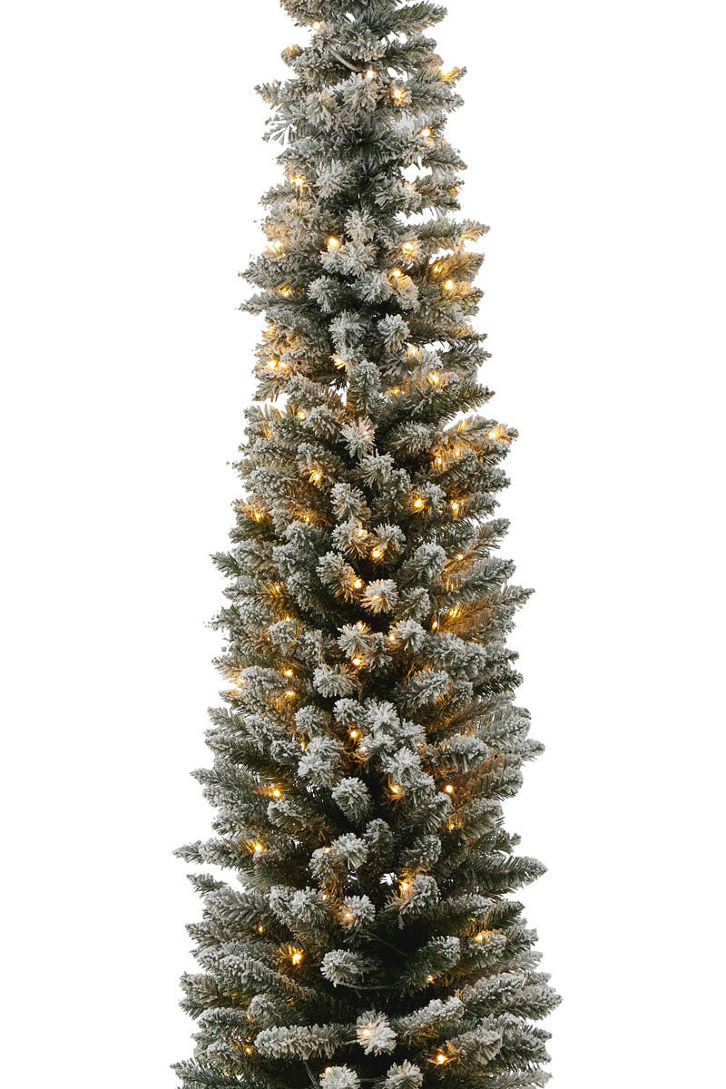 Slim Snowy Christmas Trees