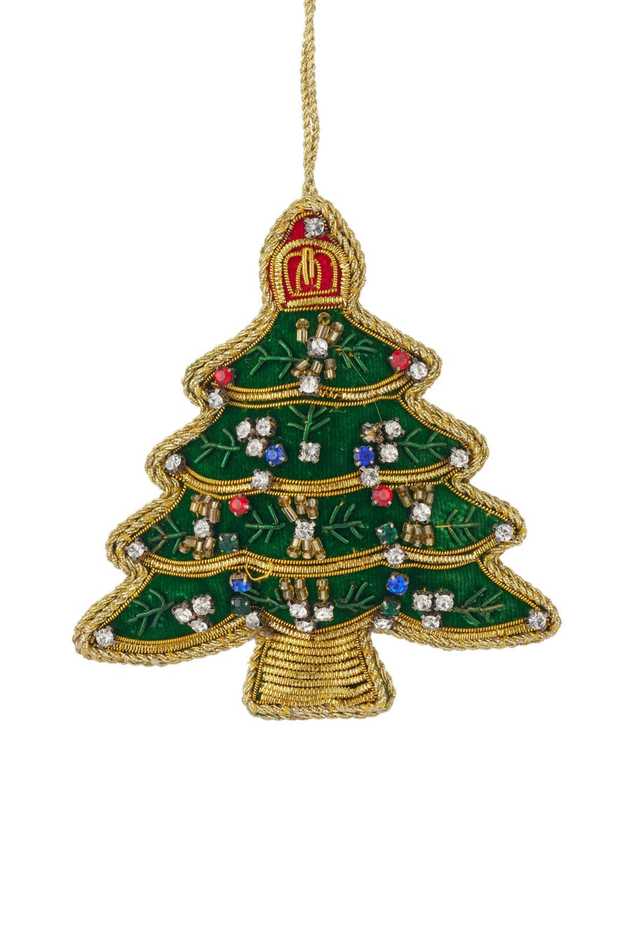 Jewelled Christmas Tree Ornament