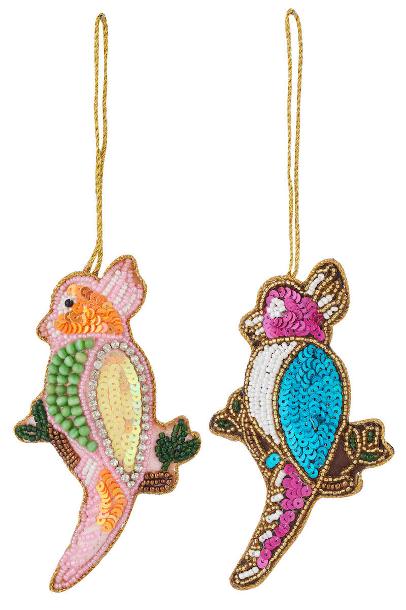 Beaded Cockatoo Ornament