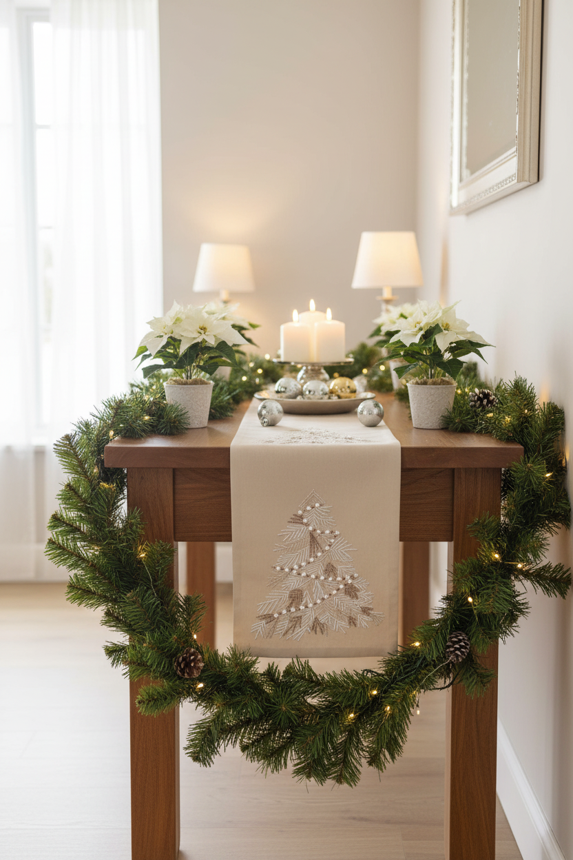 Jewelled Tree Table Runner
