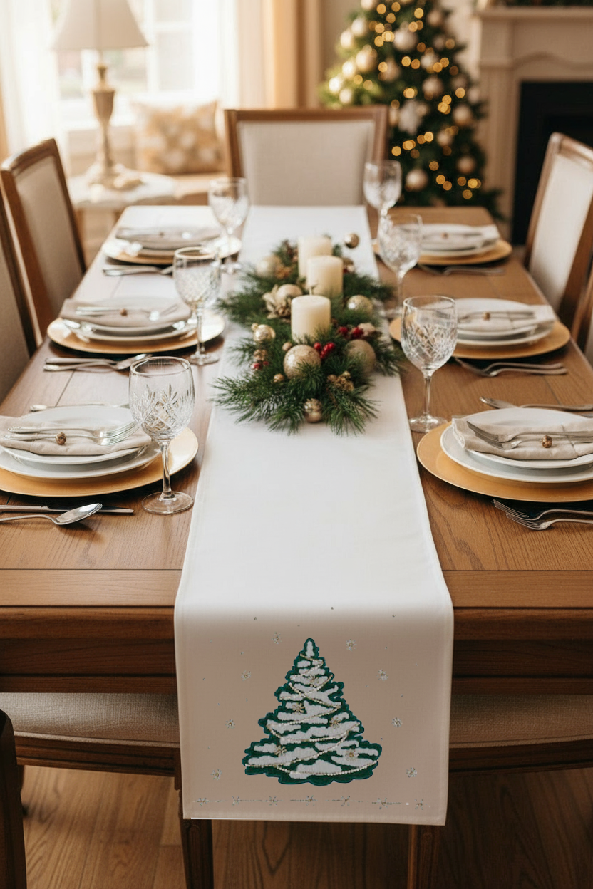 Tree + Stars Table runner