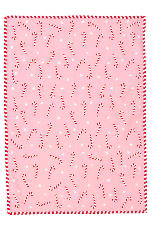 Candy Cane Tea Towel