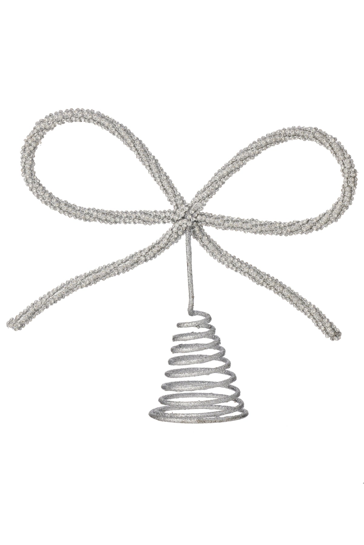 Lametta Bow Tree Topper