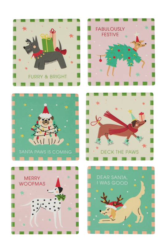 Holiday Dogs Coasters