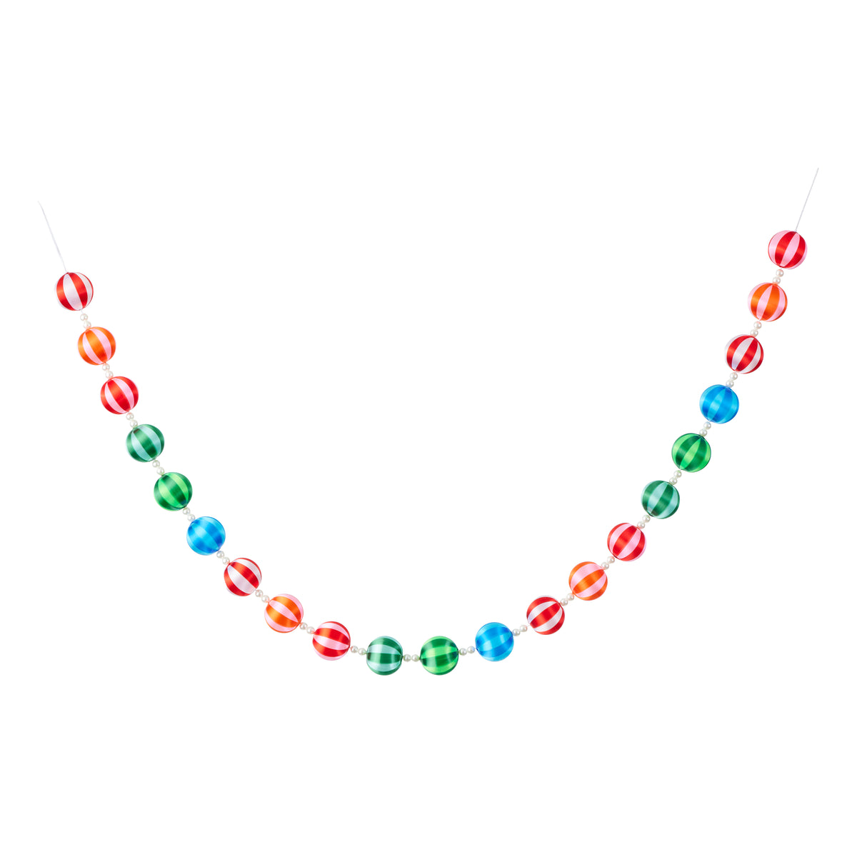 Silk Pop Stripe Garland
