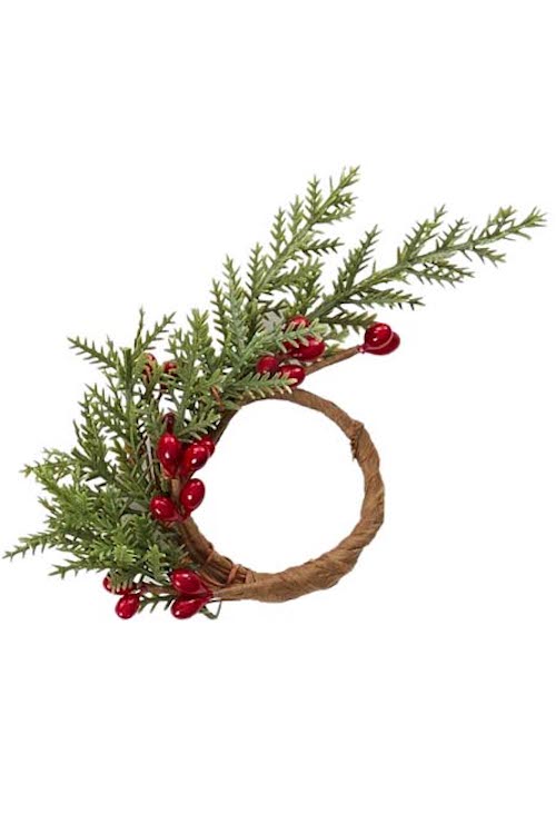 Red Berry Napkin Rings