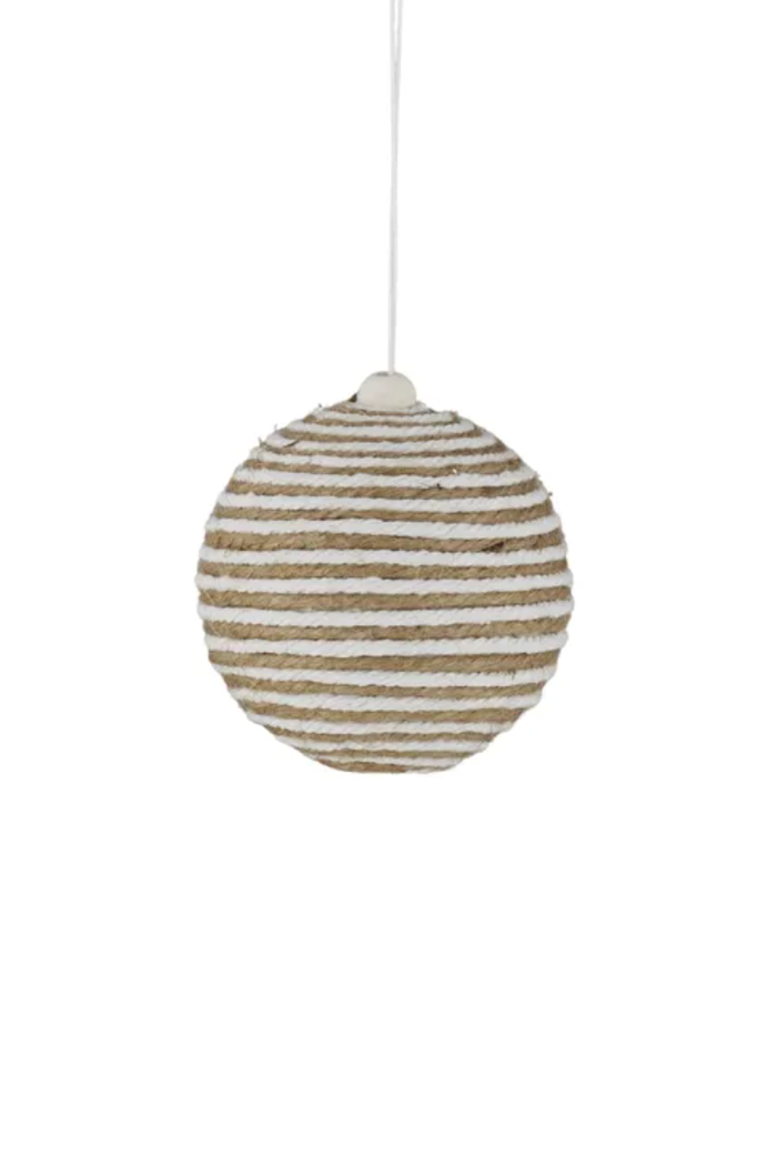 Jute Bauble, Natural