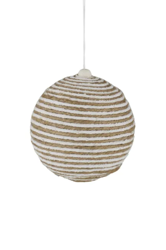 Jute Bauble, Natural