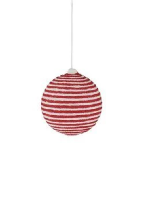 Jute Bauble, Red