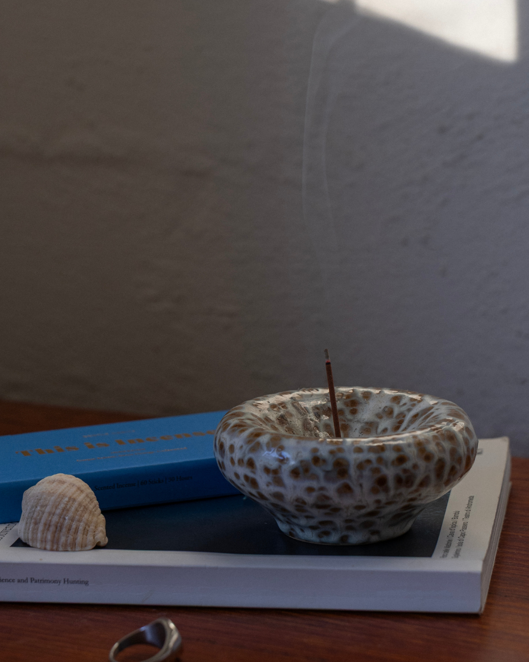 The Vessel Incense Holder, Seafoam