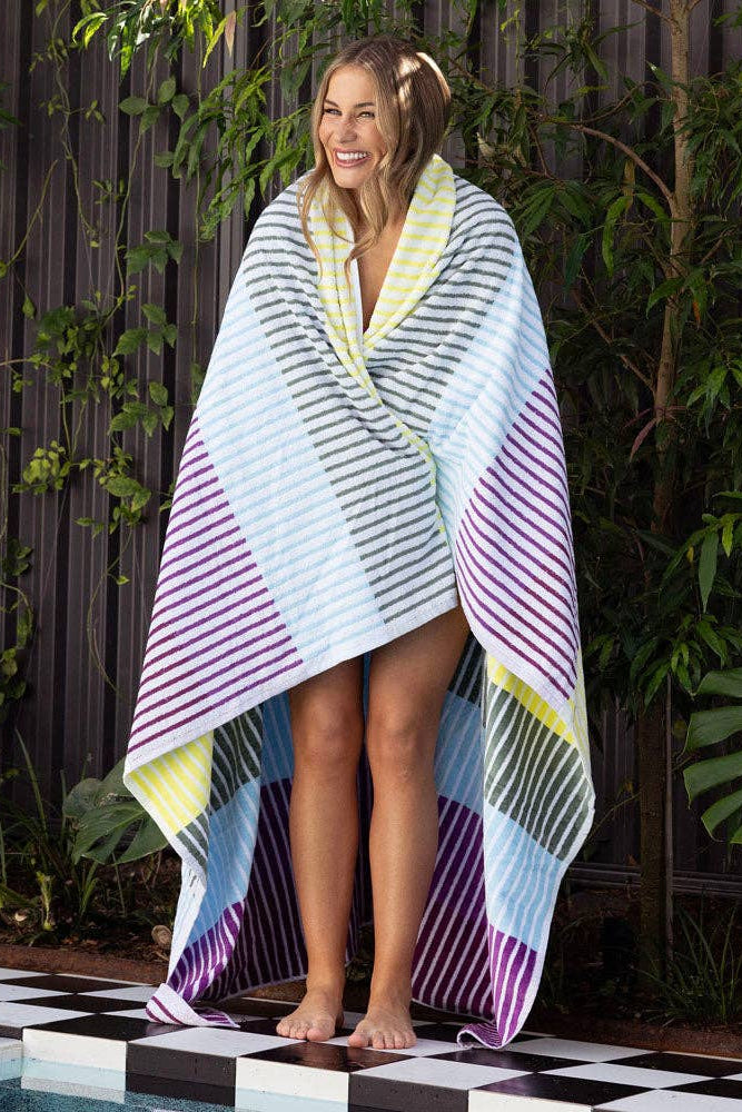 Jacquard Beach Blanket, Strata