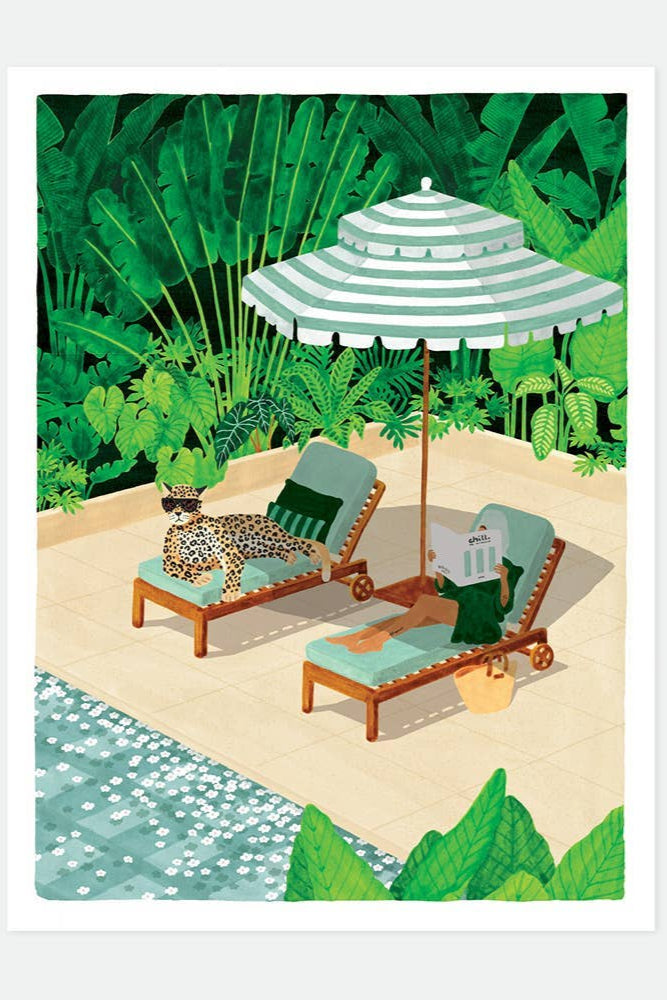 Summer Pool Art Print