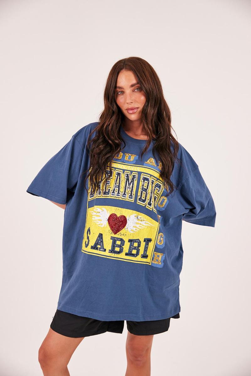 The Very Oversized Dream Big Beaded tee