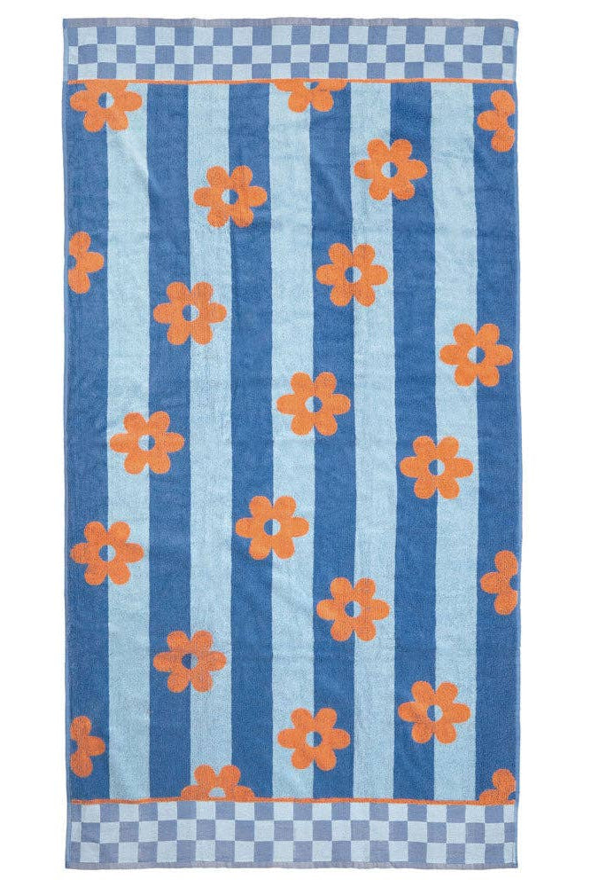 Jacquard Beach Towel, Aster