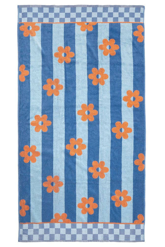 Jacquard Beach Towel, Aster